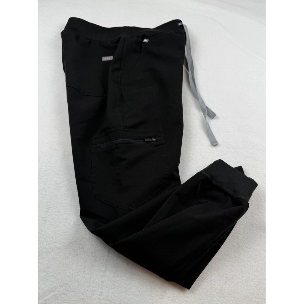 FIGS Technical Collection Womens Petite Size XS Black Scrub Jogger Pants Nurse